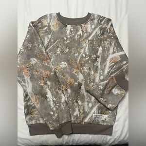 Comfort Colors Men's Woodland Camo Crewneck Sweater